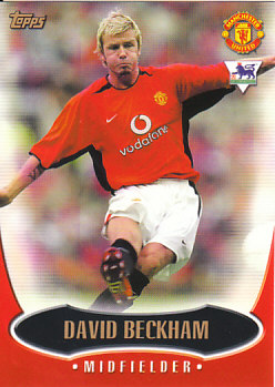 David Beckham Manchester United 2003 Topps Premier Gold #MU3